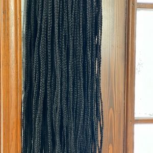 Lace front box braids wig